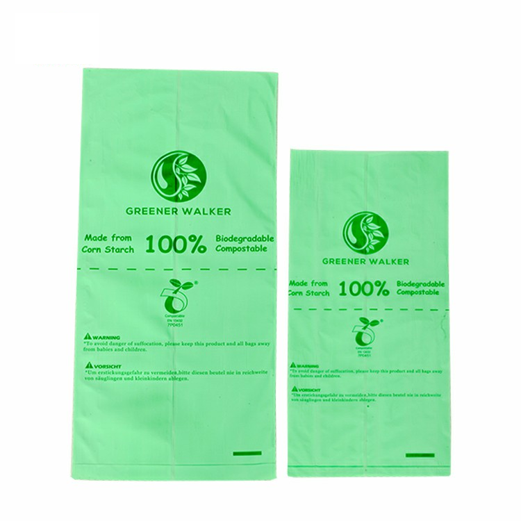 Flat bottom garbage bag